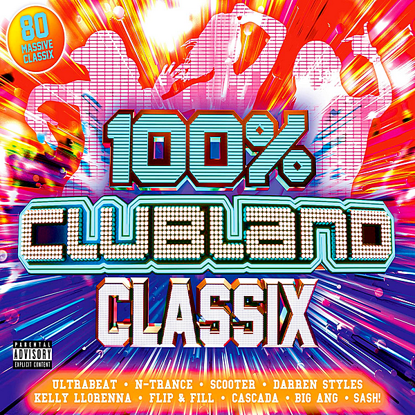 Постер VA - 100% Clubland Classix [4CD] (2019) MP3